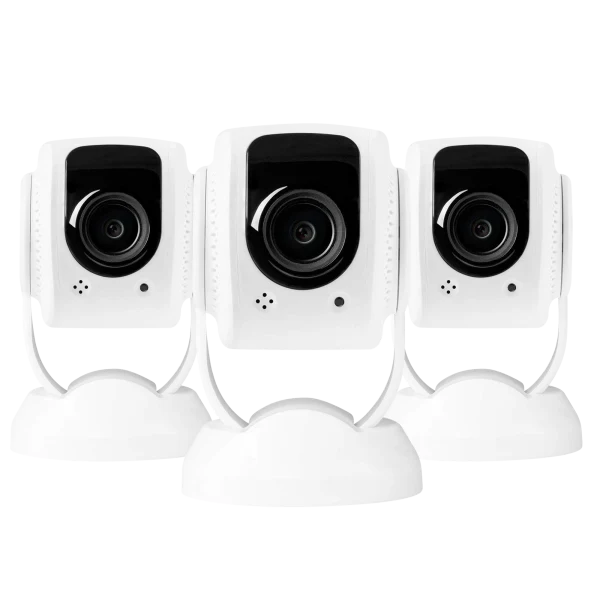 3-Pack: Lynx 1080p Security Cameras with Facial Recognition