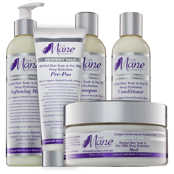 The Mane Choice Heavenly Halo 5-Piece Hair Care Bundle
