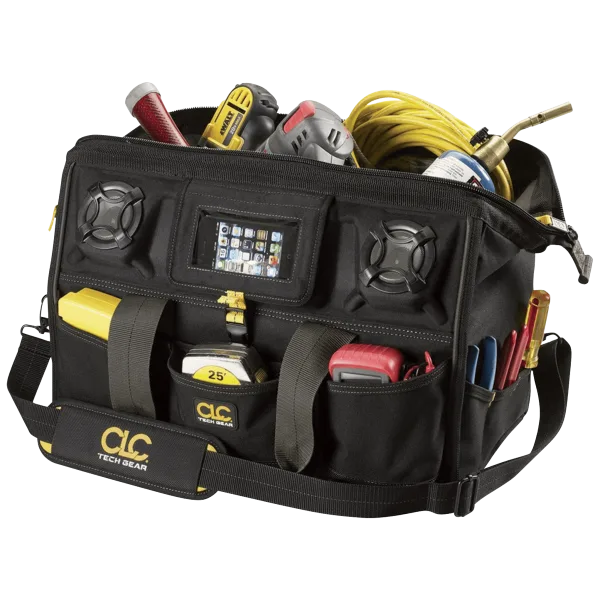 Custom LeatherCraft 18" Tool Bag with Stereo Speaker