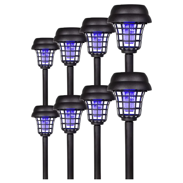 8-Pack: Ideaworks Solar Insect Zapper Stakes
