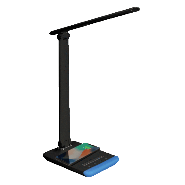 iHome Color LED Swivel Lamp with Wireless Charger