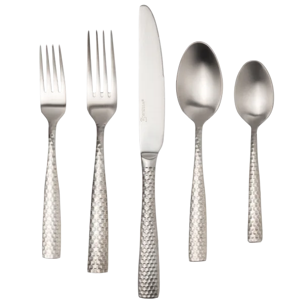 Fortessa Lucca 20-Piece 18/10 Stainless Steel Flatware Set