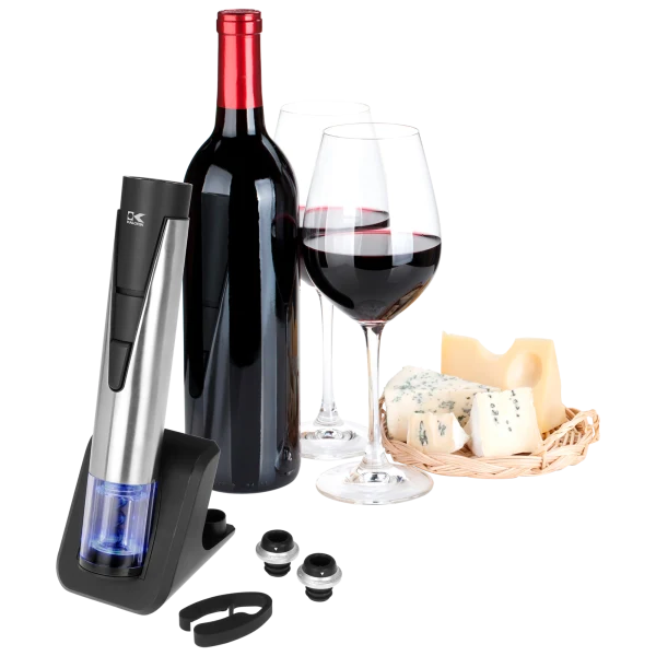 Kalorik 2-in-1 Stainless Steel Electric Wine Opener and Preserver