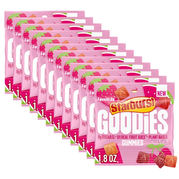 12-Pack: Starburst Goodies FaveREDs Gummies