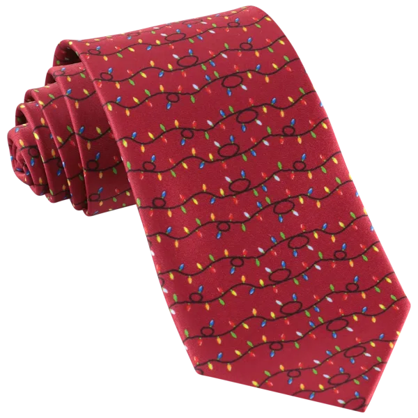 Galleria John William Christmas Lights Tie