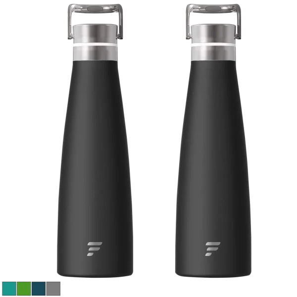 2-Pack: LetsFit 16oz Stainless Steel Insulated Water Bottles