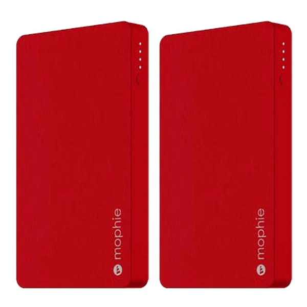 2-Pack: Mophie Powerstation 5,050 with Lightning Connector in Red