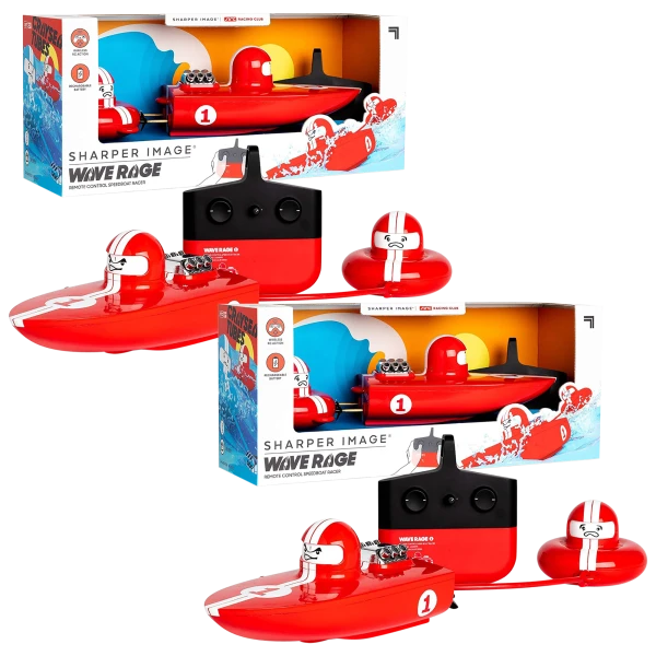 2-Pack: Sharper Image Wave Rage Remote Control Boats