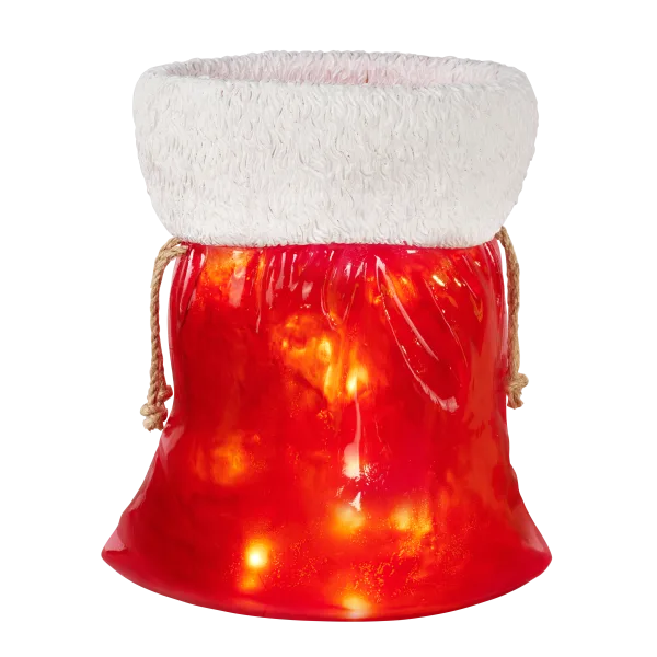 Winter Lane Lighted Santa Pack (17.9")