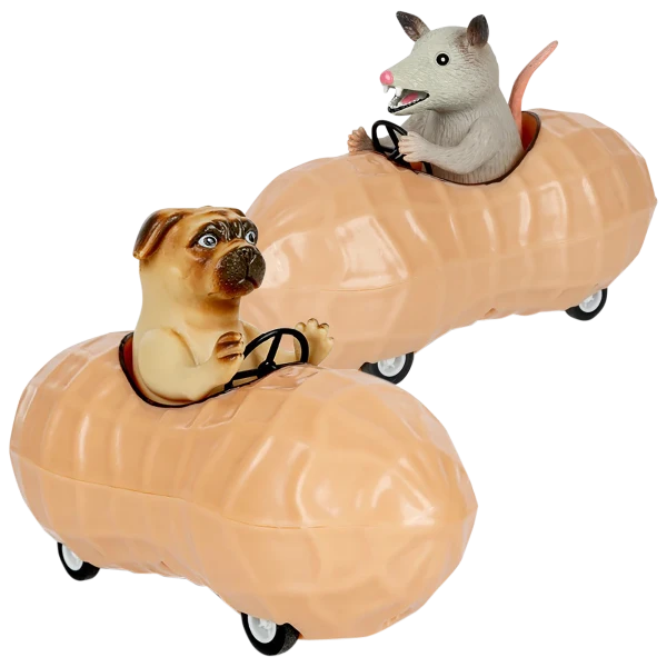 2-Pack: Racing Possum & Pug in Peanuts