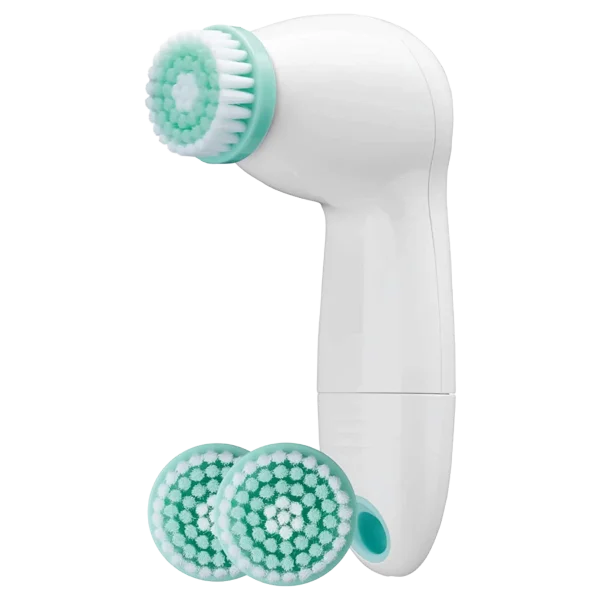 Conair True Glow Facial Cleansing Brush with 3 Brush Heads