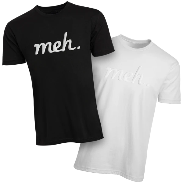 Meh Logo with Puff Paint Shirt