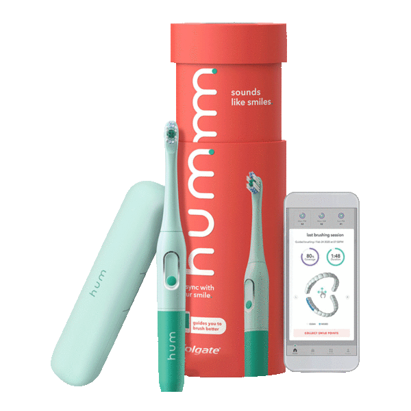 hum by Colgate Smart Battery Sonic Toothbrush Kit with Travel Case