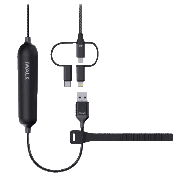 2-Pack: iWalk Powerline 3200mah Power Bank Charging Cord