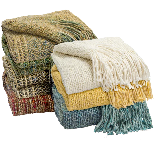 Old Hampshire Yarns Handmade Throw Blanket