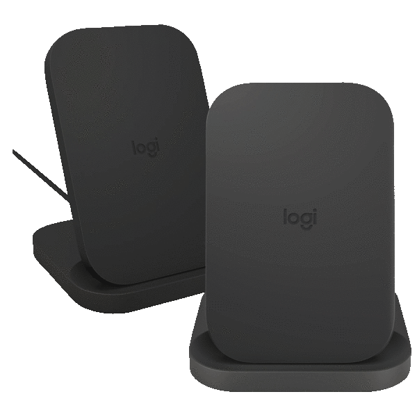 2-Pack: Logitech 10-Watt Powered Wireless Charging Smartphone Stands