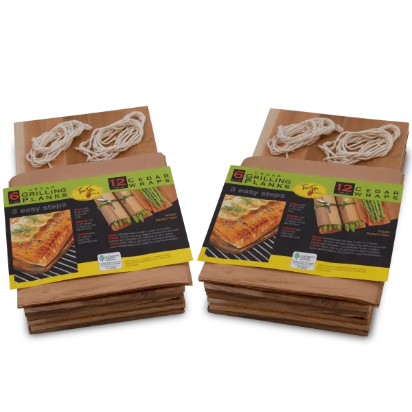2-for-Tuesday: Truefire Gourmet 18-Piece Set of Cedar Grilling Planks & Wraps