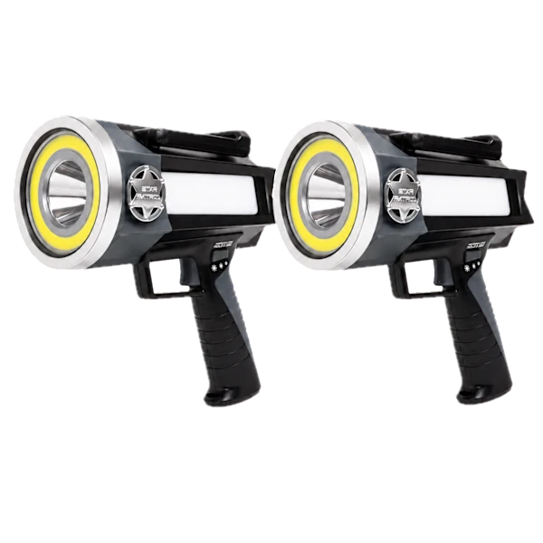 2-Pack: Star Patrol Rechargeable Flashlight Platinum Edition