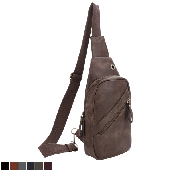 Malibu Skye Lynnelle Sling Bag with Front Zipper Pocket
