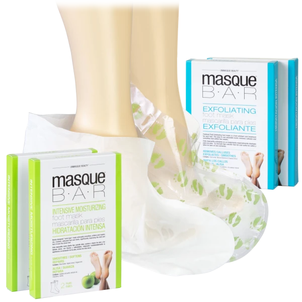Masque Bar Exfoliating & Moisturizing Foot Mask Treatment Bundle