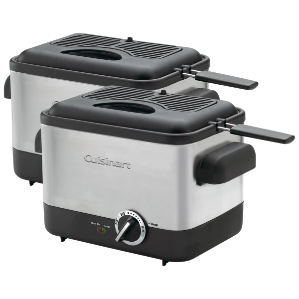 2-Pack: Cuisinart 1.1 Quart Compact Deep Fryer