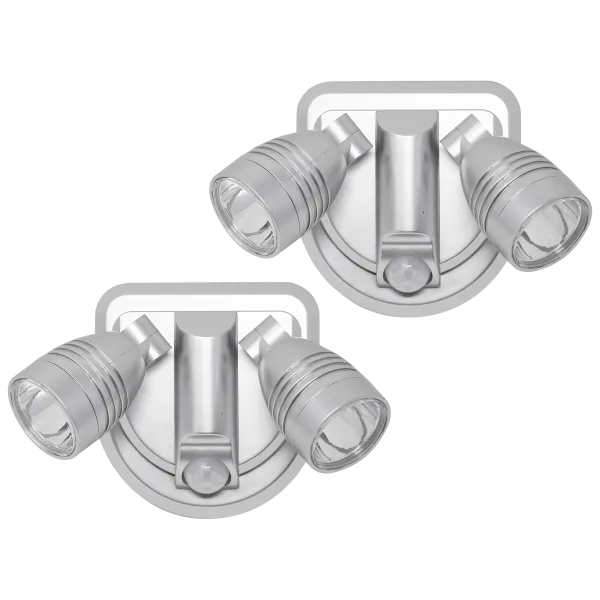 2-Pack: Bright Basics Motion Activated Dual Security Light