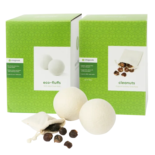 Cleanuts Laundry Nuts and Eco-Fluff Dryer Balls