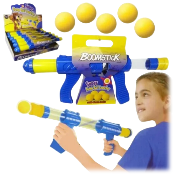 Ciana Boomstick Toy Ball Launcher With Foam Balls