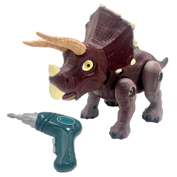 Smithsonian by Odyssey Toys Triceratops Dino Robot Interactive STEM Building Kit