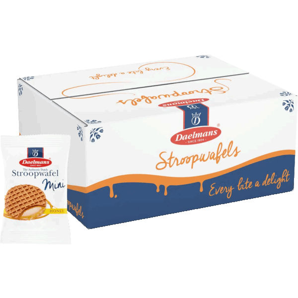 200-Pack: Daelman's Individually Wrapped Stroopwafel Minis
