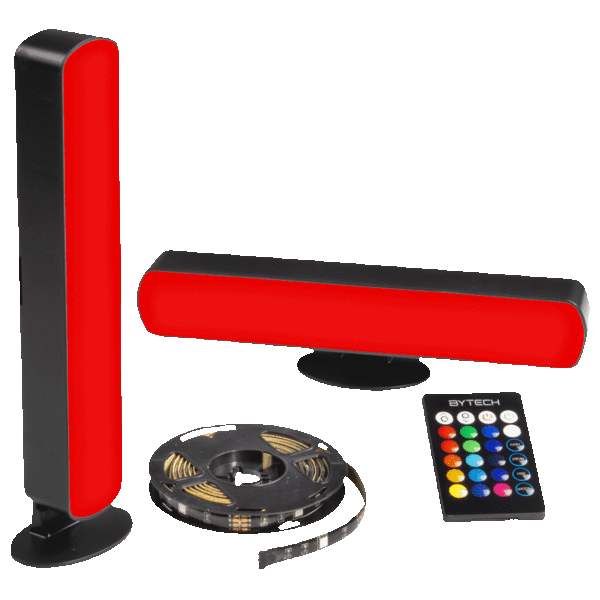 Bytech 3-Piece Multicolor Lighting Kit with Light Bars and Light Strip