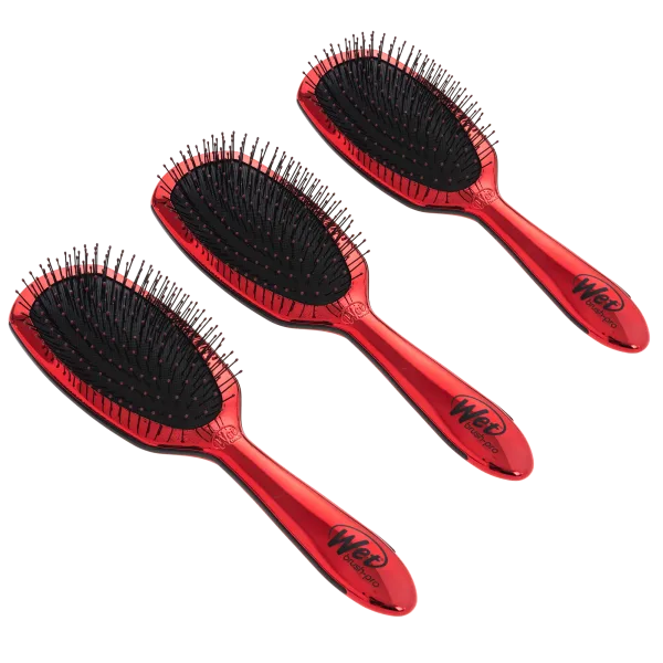 3-Pack: Wet Brush Pro Epic Deluxe Super Chrome Detangler