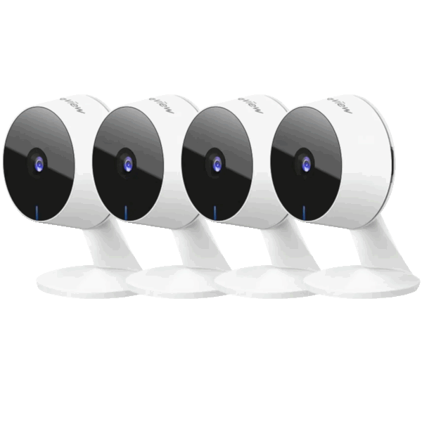 4-Pack: LaView F1 Indoor Wi-Fi Security Cameras with MicroSD Slot (Refurbished)