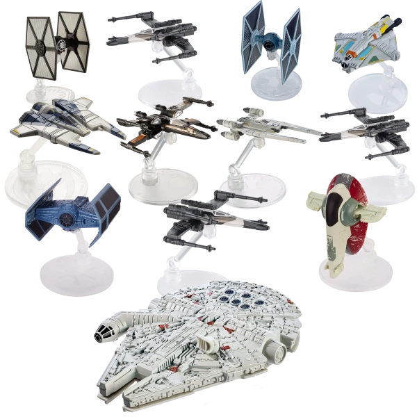 12-Pack: Hot Wheels Star Wars Die Cast Ships
