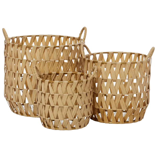 Chris Peyton Set-of-3 Weave Baskets
