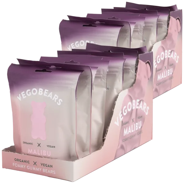 20-Pack: VegoBears Organic Malibu Gummy Bears (3.5oz)