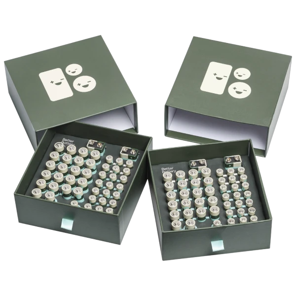 92-Piece Better Battery Co. Alkaline Battery Variety Pack