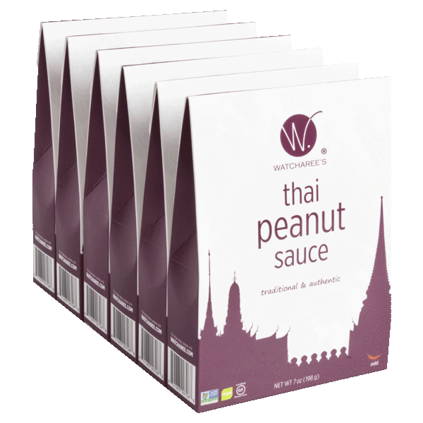 12-Pack: Watcharee's Thai Sauces (Red Curry, Coconut Curry, or Peanut)