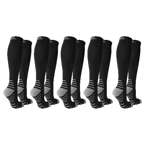 5-Pack: GymNeeds Compression Socks