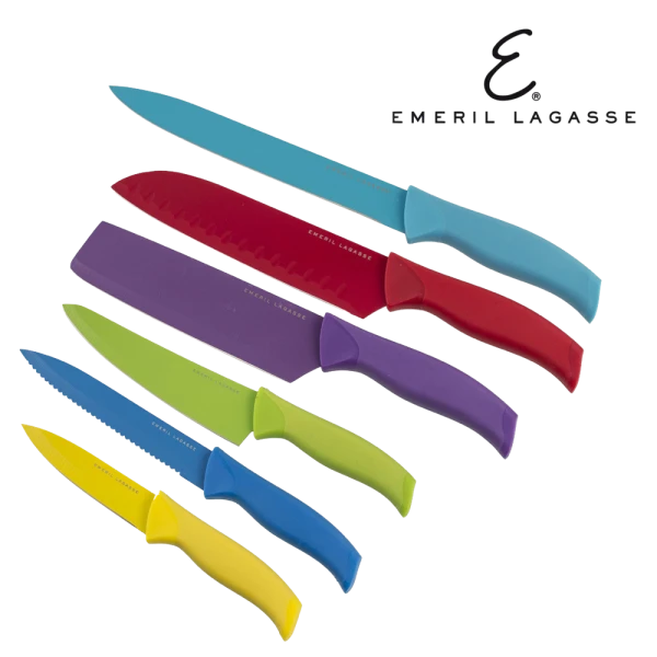 Emeril 6-Piece Multi Colored Knife Set