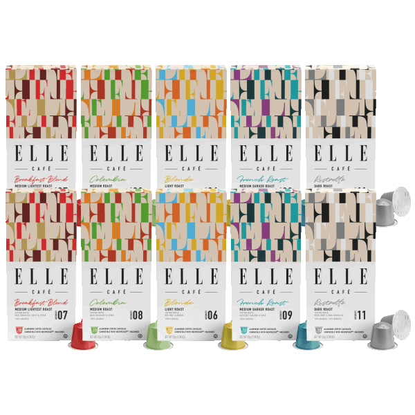 72 or 100-Pack: Elle Coffee K-Cups or Nespresso Pods