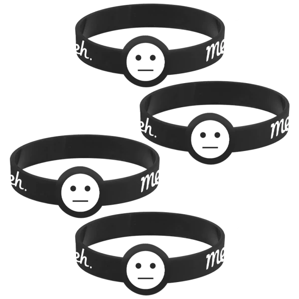4-Pack: Meh Wristbands