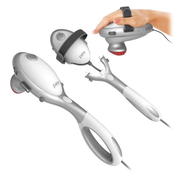 Pure Enrichment 2-in-1 Deep Tissue Percussion Massager With Infrared Therapy