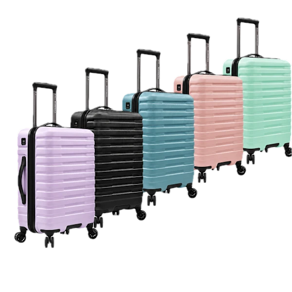 U.S. Traveler Boren 22" Hardside Carry-on Luggage with 8 Spinner Wheels