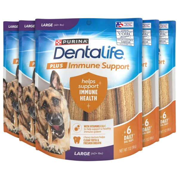 5-Pack: Purina Dentalife Plus Immune Support Dog Dental Chews
