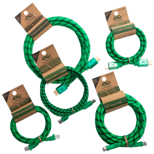 5-Piece Braided Cable Bundle