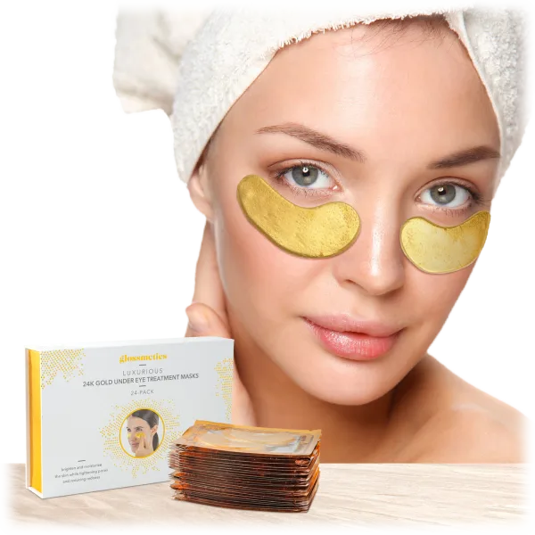 Glossmetics 24K Gold Under Eye Collagen Treatment Masks (24 Pairs)