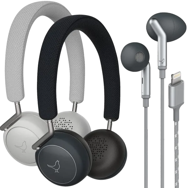 Libratone Q Adapt On-Ear Wireless or In-Ear Lightning 4-Stage ANC Headphones