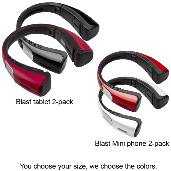 2-Pack: mPULSE Blast & Blast Mini Bluetooth Stereo Speakers (Open Box)