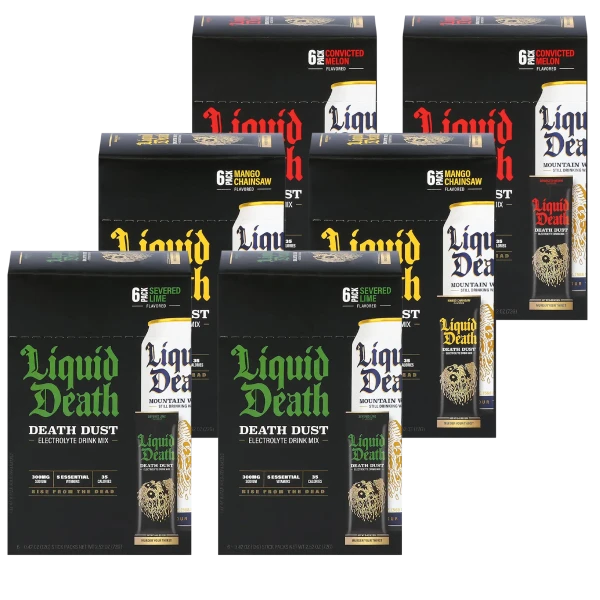 36-Pack: Liquid Death Electrolyte Death Dust Hydration Powder